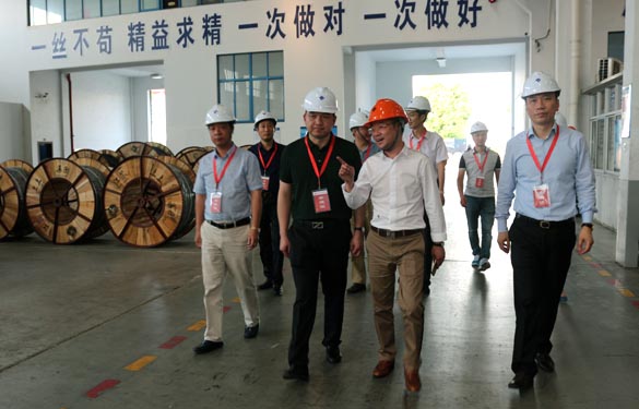 靖江市、溧陽市青商會(huì)齊聚上上電纜參觀交流